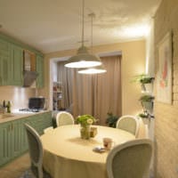 konyha egy stúdió apartmanban