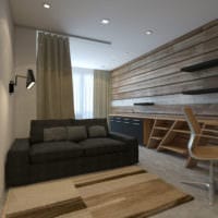 design av en ett-rums lägenhet 45 kvm