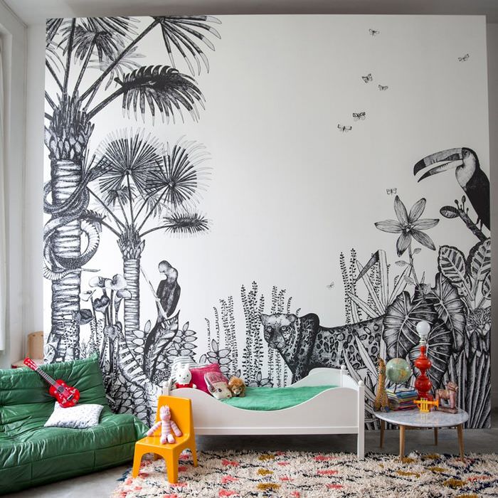 Fototapeta-papier-farbenie v interiéri detskej spálne