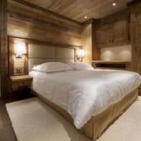 спалня в прожектор от дървена къща