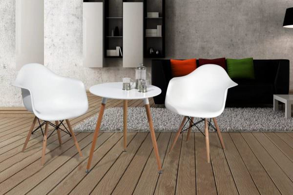 Smukke stole til køkkenet fra designere adskiller sig fra almindelige i design.