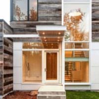 veranda i stil med minimalism