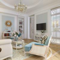 Relaxační prostor v klasickém obývacím pokoji