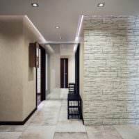 Светъл камък в дизайна на коридора