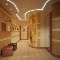 Акрилен камък в дизайна на коридора