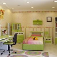 vaihtoehto kauniista lastenhuoneen sisustuksesta