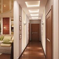 Förlängd korridordesign i en modern lägenhet