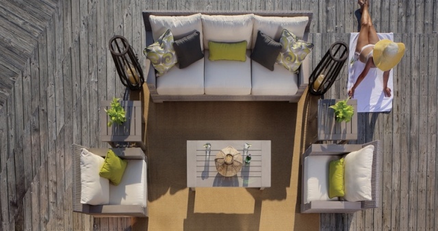 udendørs møbler gårdhave design ideer design indretningshynder gul