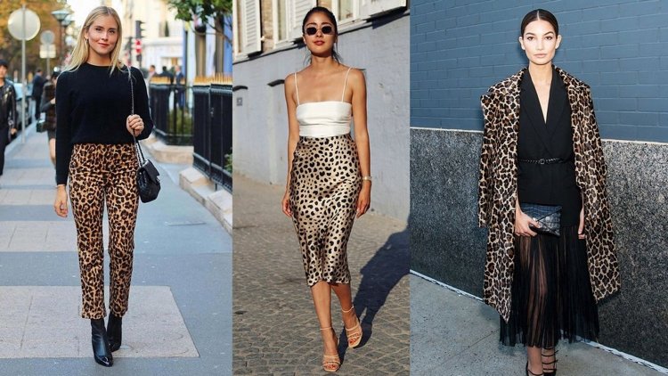 Leopard Print Bottoms Outfits Bukser Pencil Skirt Coat