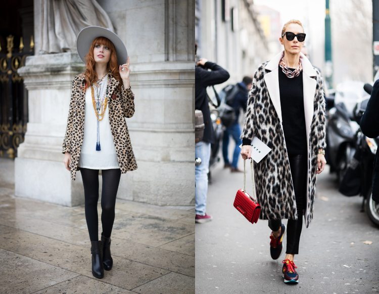 Leopard Print Coat Leggings Bukser Outfits