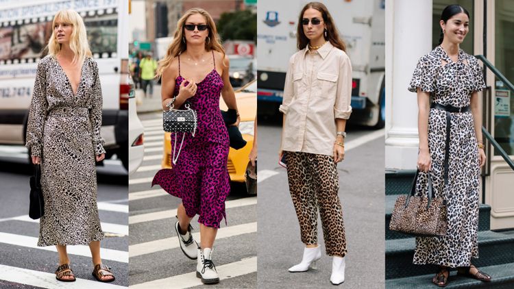 Outfits med leopardprint kjoler bukser kvinder