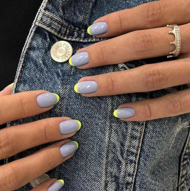 Pastel French Nails pastelfarvede negletip Negletrends sommer