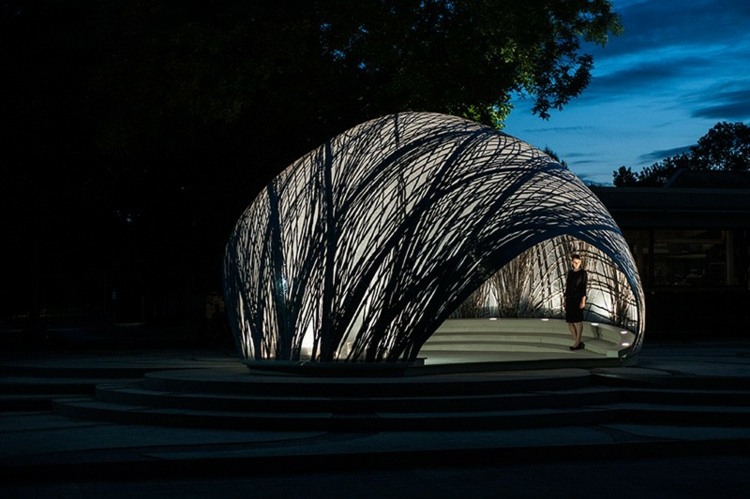 pavillon carbon stuttgart universitet innovativ konstruktion