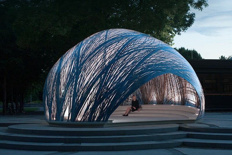 carbon dome pavillon idé stuttgart studentprojekt