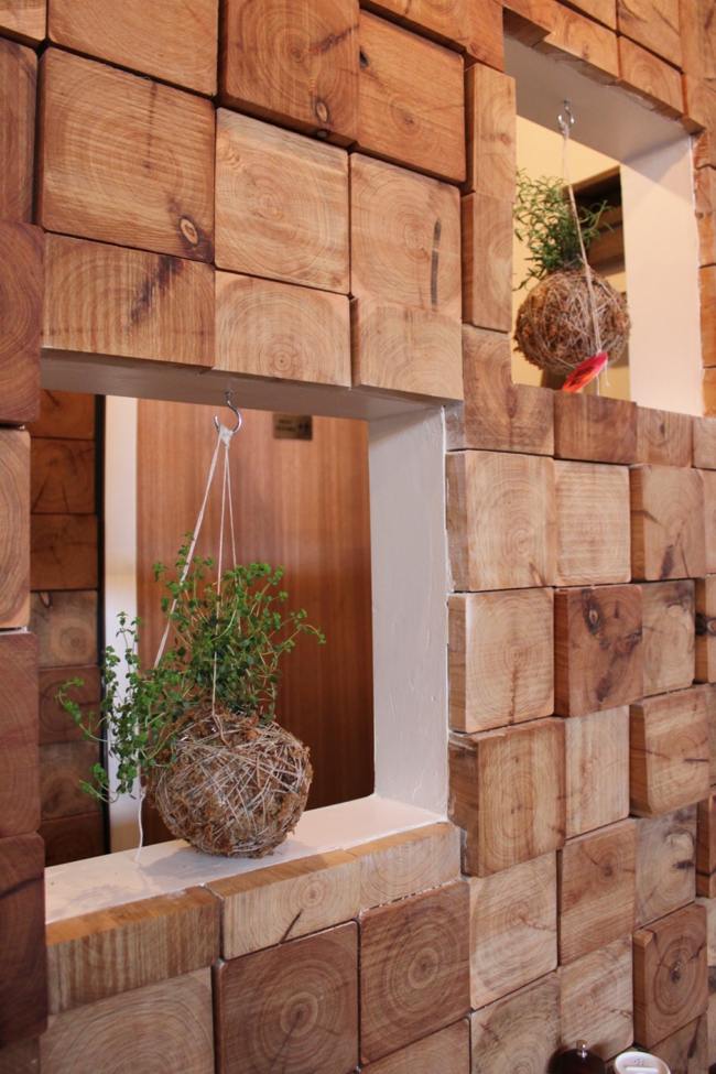 Planter dekoration idé træ væg
