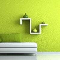 צבע פיסטוק בהיר בסגנון תמונת חדר השינה