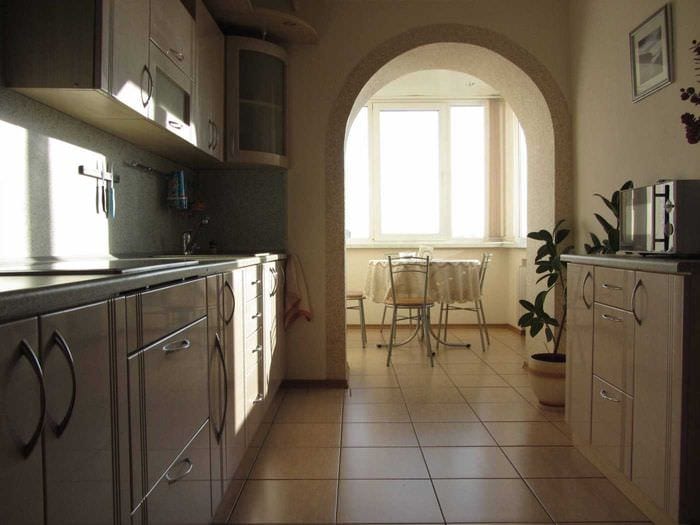 možnost krásného interiéru kuchyně 9 m2