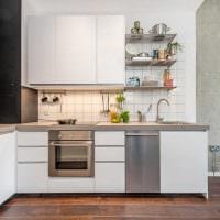 vaihtoehto kevyt keittiö sisustus 9 m² valokuva