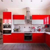 vaihtoehto epätavalliselle keittiön suunnittelulle 9 neliömetrin valokuva