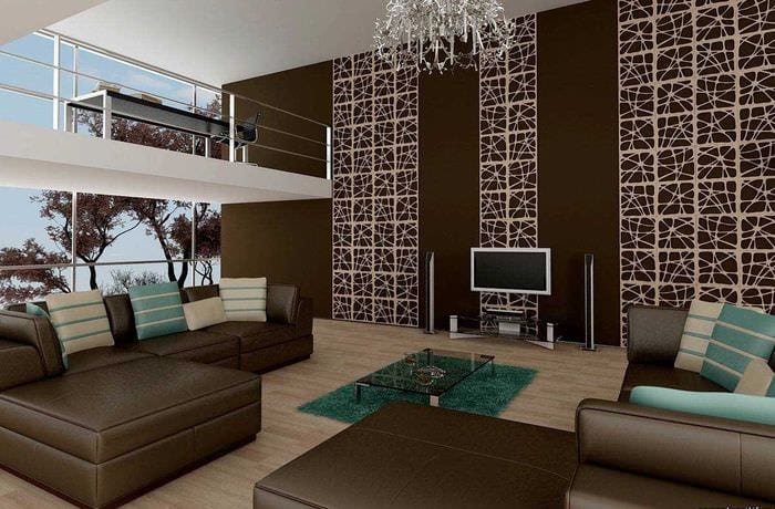 krásný dekor obývacího pokoje s nástěnnými panely