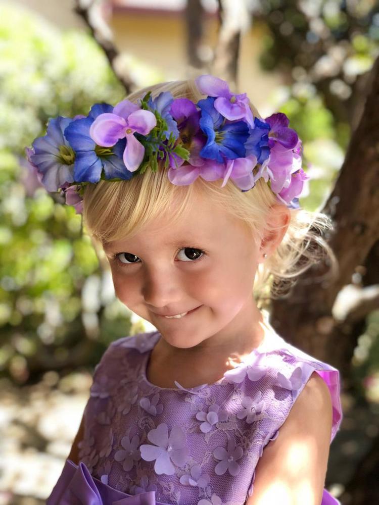 Blomsterkrans FHupdos til piger prinsesse frisure til børn