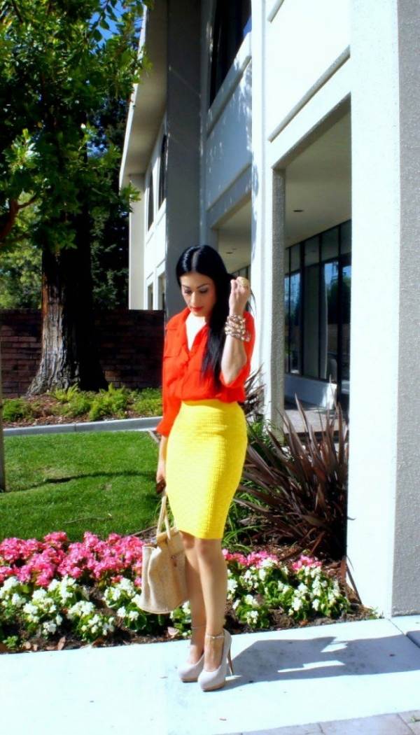 orange-kombineret-gul-kvinder-mode-sommer