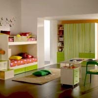 ötlet egy világos stílusú gyermekszoba két gyermek fotó