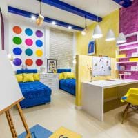 možnost jasného designu dětského pokoje pro dvě děti