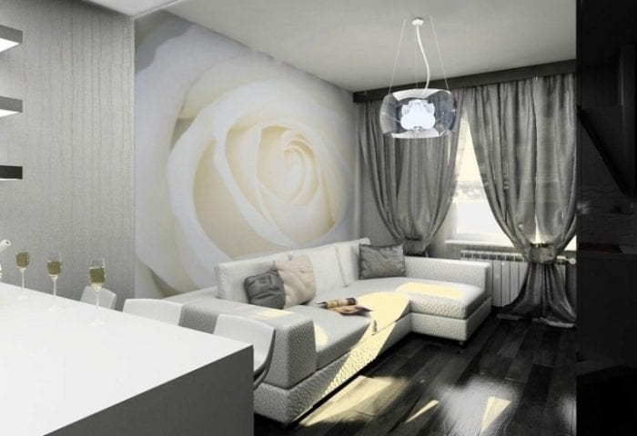 sufragerie alb-negru