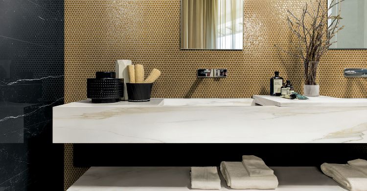kvarts bordplade badeværelse kvarts komposit badeværelse møbler materiale holdbart let at vedligeholde vedligeholdelsesfrit
