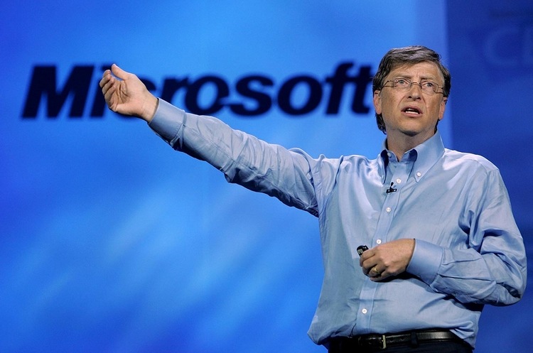 bill gates som en af ​​de rigeste mennesker i verden og grundlægger af microsoft