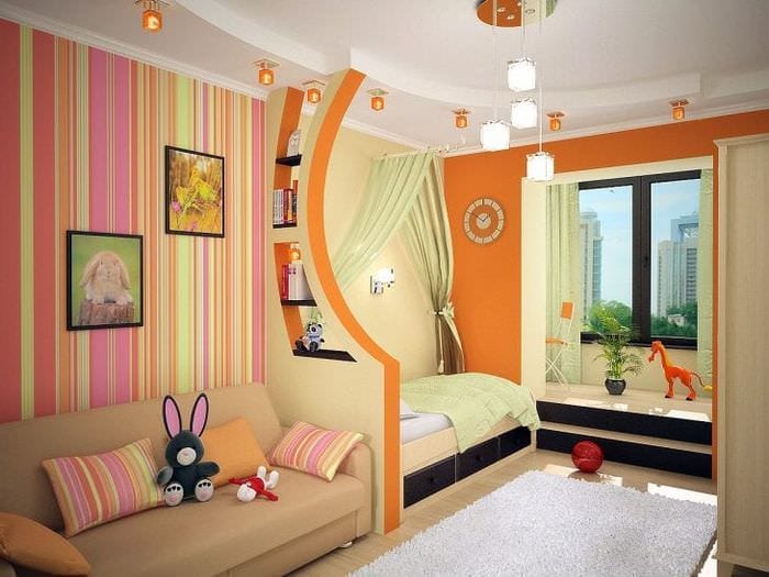 חדר ילדים לילד עם עיצוב בהיר