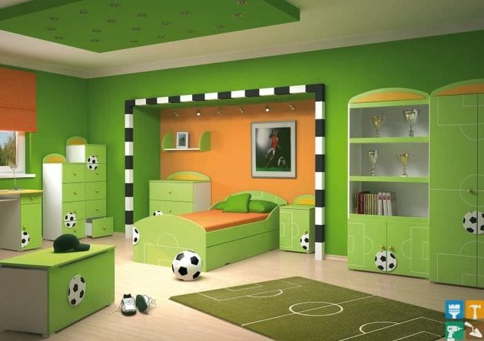חדר ילדים לשחקן כדורגל