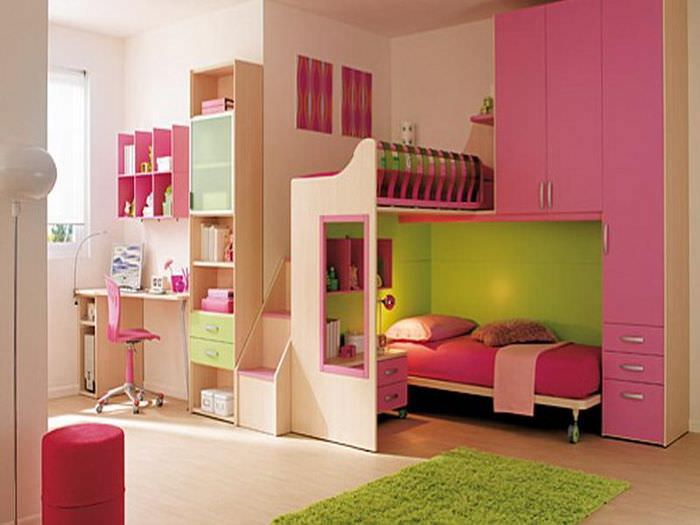 חדר ילדים עם עיצוב בהיר