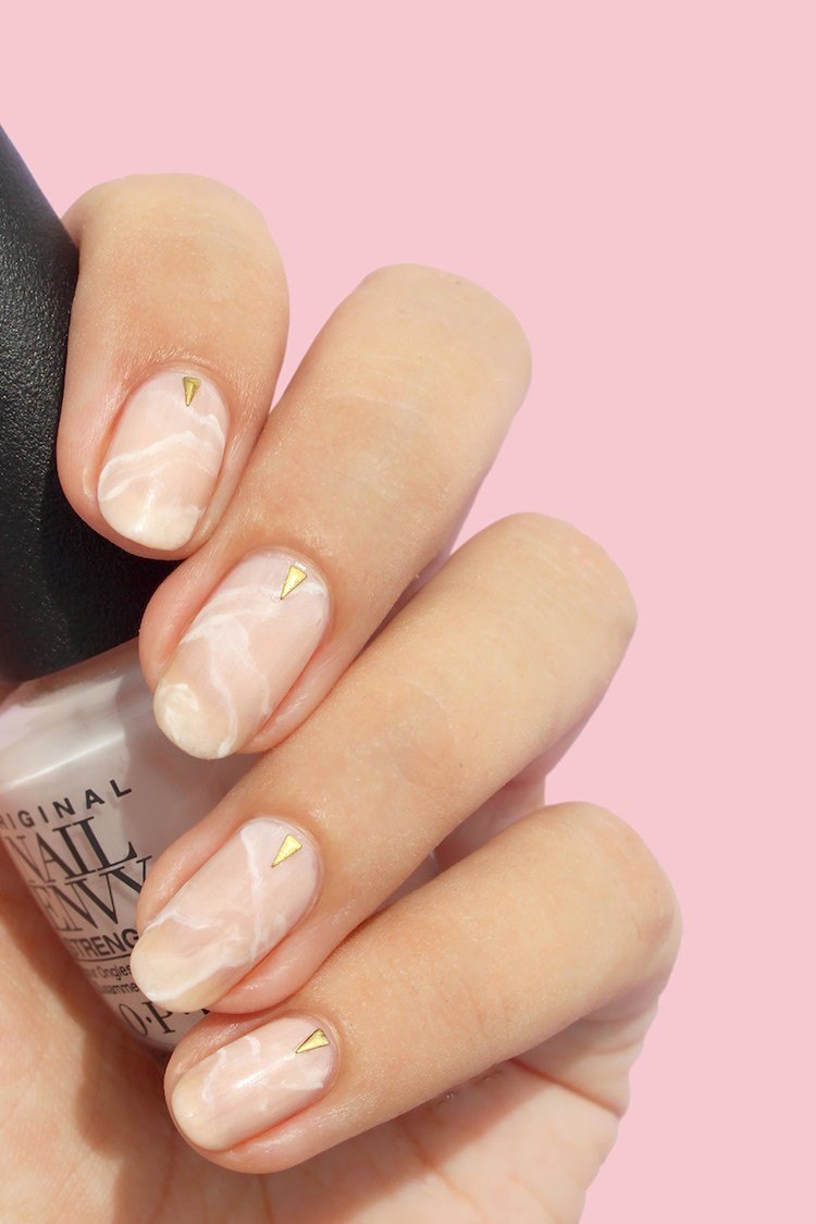 Rose Quartz Nails Design Tutorial