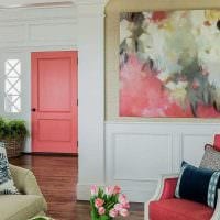 пример за използването на розово в снимка на апартамент в ярък дизайн