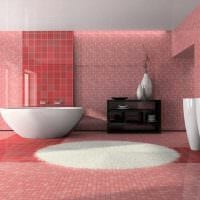 esimerkki vaaleanpunaisesta käytöstä asunnon kuvan kirkkaassa sisätiloissa