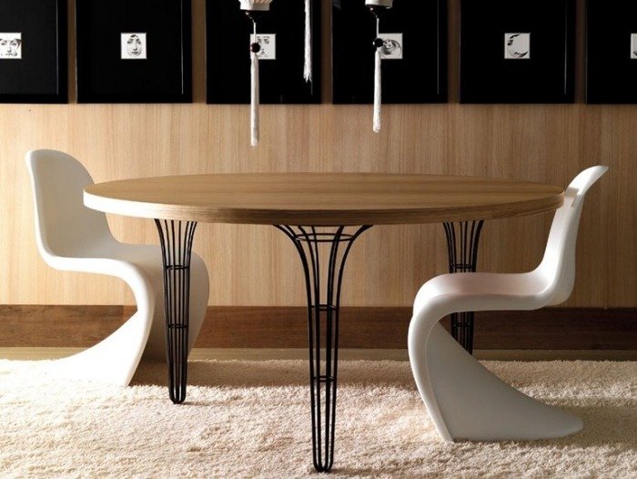 Rundt spisebord-træ-aluminium-stel-ARTÙ-Esedra-by-Prospettive-Fabrizio-Batoni