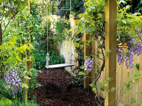 Swing garden bygge dig selv pladsbesparende træhegn