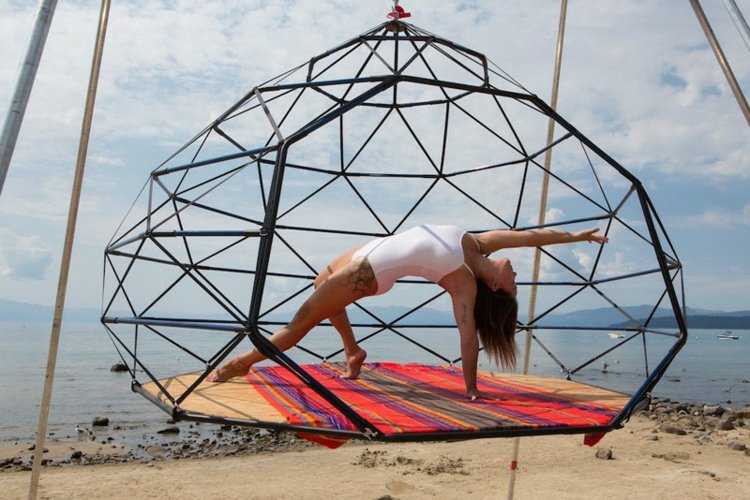 design abstrakt swing yoga kodama zome mat strandmøbler