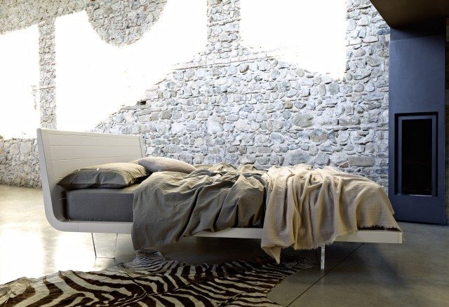 Moonbed design-soveværelse møbler ideer-træ-hvid
