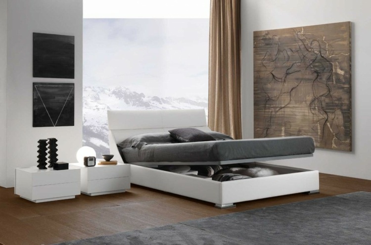 Soveværelse ideer 2015 seng seng opbevaringskasse hvide natborde