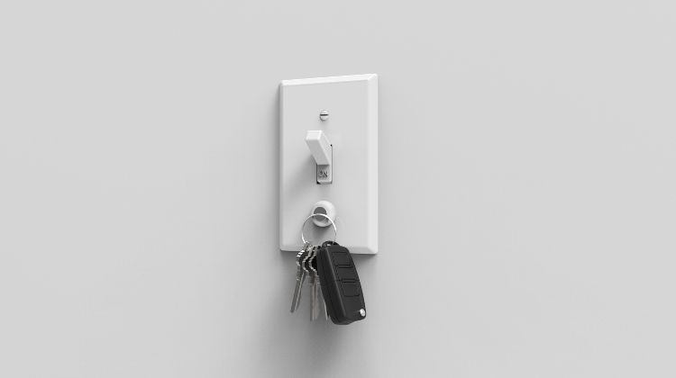 DIY nøglebræt gør dig selv nøgleholder nøglestativ lysafbryder magnet beholder bilnøgle på vægbutikken