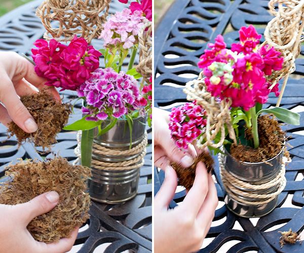 Borddekoration Blomsterarrangementer i påske forårs gør dig selv