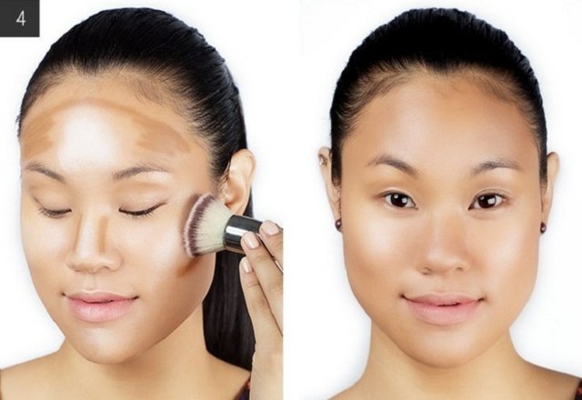 kontur ansigt make-up make-up instruktioner