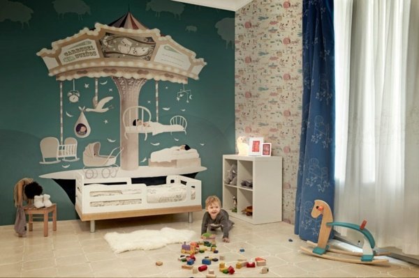 Baby værelse væg design idé