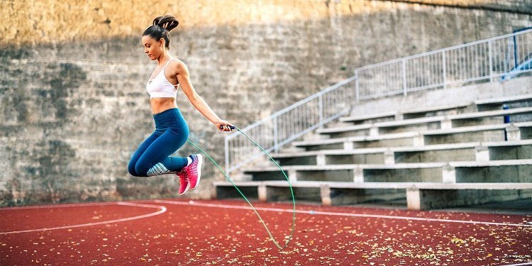 Konditionstræning til vægttab Fitness Hjem Workout Plan Jump Rope øvelser