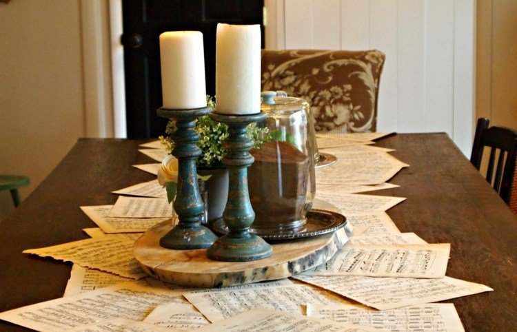 lurvet-chic-dekoration-bord-dekoration-rustik-træ-disk-bog-sidebord-runner-lysestage
