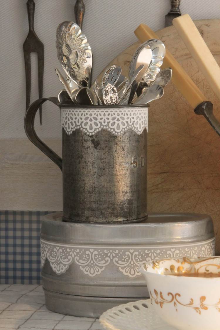 lurvet-chic-deco-køkken-opbevaringskasse-bestik-holder-gør-selv-spids-bestik-metal-skærebræt