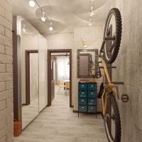 Cykel på gangen i gangen i loftstil